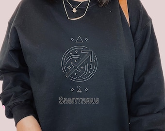Sagittarius Sweatshirt, Zodiac Astrology Gift for Her, Sagittarius Crewneck, Zodiac Sweatshirt, Astrology Sweatshirt, Sagittarius Woman