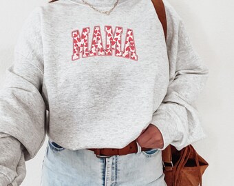 Mama Valentines Sweatshirt, Mama Sweater, Mom Sweatshirt, New Mom Gift, Gift for Mom, Mama Sweatshirt, Mama Crewneck, Mama Heart Sweatshirt