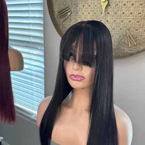 Luxury Super Double Drawn fringes Bone straight, Raw One Donor Vietnam Straight  Human Hair, Premium Strands Natural Black Color Extension