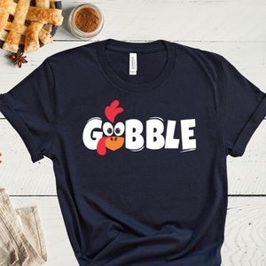 Thanksgiving SVG, Gobble SVG, Turkey Face SVG, Funny, Gift, Kids, For T-shirt Png, Digital Product, Sublimation Designs