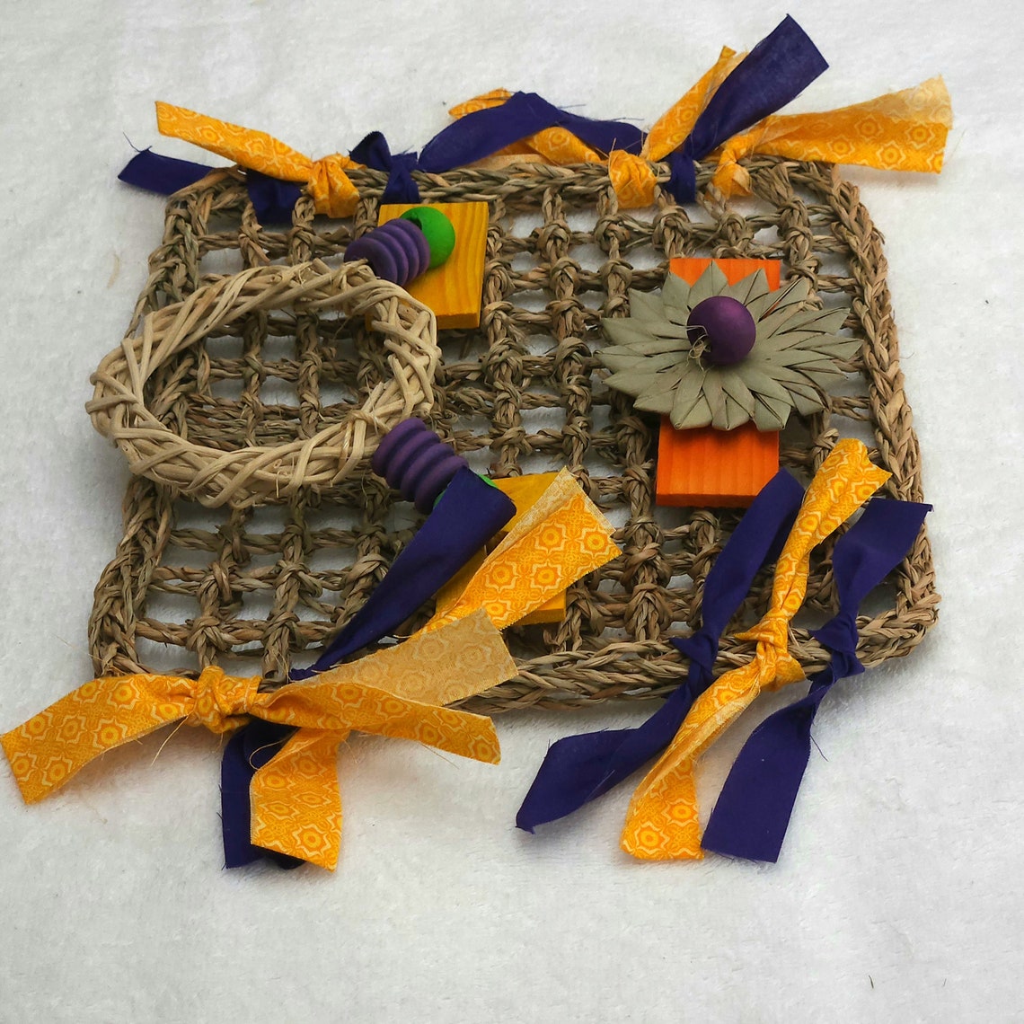 Natural Grass Mat Chew Toy for Bunny Rabbits Birds Etsy