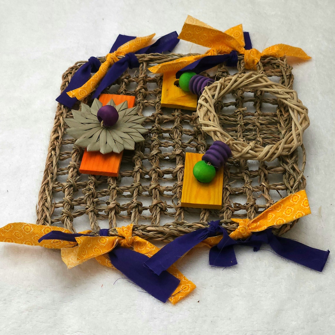 Natural Grass Mat Chew Toy for Bunny Rabbits Birds Etsy