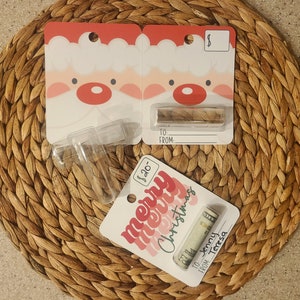 Cash Gift Kit - Lippenbalsam Geldbeutel Card Kit - Fügen Sie einfach Ihre Geldscheine und Klebstoff hinzu! DIY Weihnachtsgeldgeschenk - Kreative Art Geld zu verschenken!