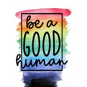 wees een GOED mens SVG en kleur PNG - Digital Print, Digital Download, svg cut file (alleen digitale download), Clean cut file