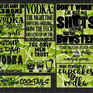 8 Birra e alcol Citazione SVG File, Vodka, Shots, Funny, Jack, Jim, Jose - SVG-Digital Cut File, Clean cut files