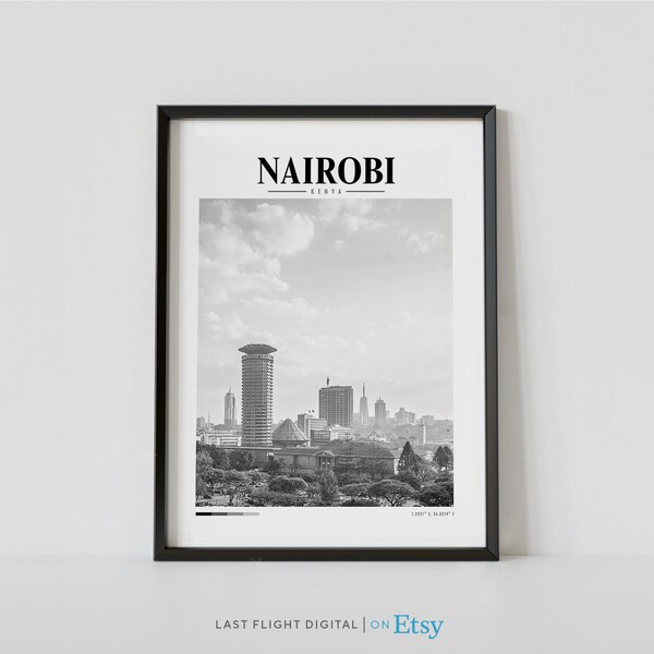 Nairobi Poster Etsy