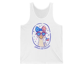 Patriotic Tank Top: Honkin' for Freedom, USA Pride