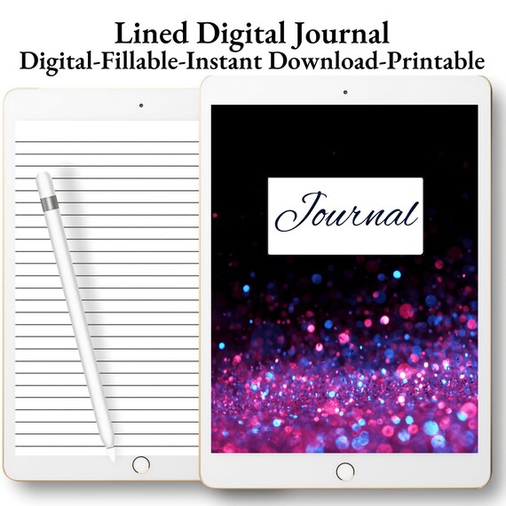 Eco Friendly Digital/printable/fillable Journal/lined - Etsy