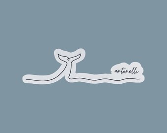 Kimi Antonelli F1 Sticker: Whale Tail Mercedes 2024 Design
