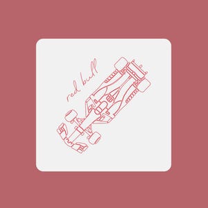 Red Bull Formula 1 (F1) Sticker | Minimalist F1 Design