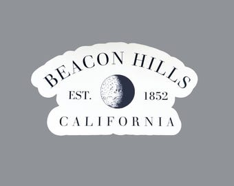 Beacon Hills California Sticker | Teen Wolf | Minimalist TV Show Merch Sticker