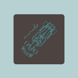 Mercedes Formula 1 (F1) Sticker | Minimalist F1 Design