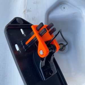 Soporte de transductor de doble haz Garmin para kayaks compatibles con sonda de pesca Hobie, pieza impresa en 3D en ABS