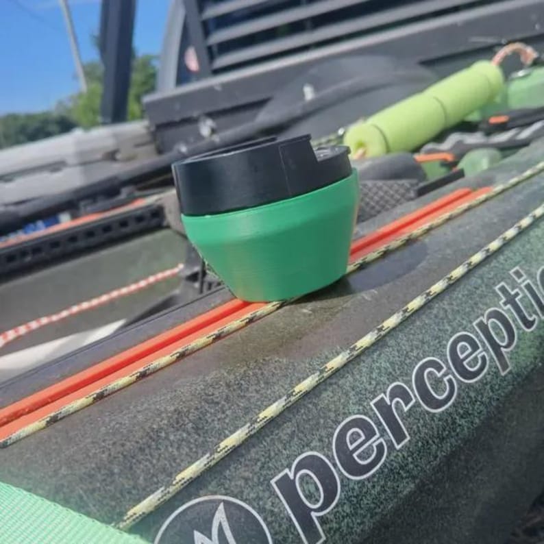 Garmin Fishfinder Rail Mount for Kayaks and Boats ECHOMAP Series Plus, UHD, UHD2, STRIKER Series 4, Plus 4, Vivid - 3D Printed - Low Profile image 3