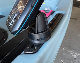 Soporte de riel para sonda Garmin para kayaks y embarcaciones ECHOMAP Series Plus, UHD, UHD2, STRIKER Series 4, Plus 4, Vivid - Impresión 3D - Perfil bajo