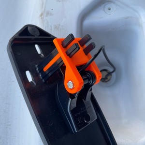 Humminbird XNT 9 DI T Transducer Mount for Hobie Kayaks, 3D Printed Part in ABS