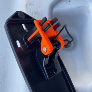 Garmin Dual Beam Transducer Mount for Hobie Kayaks, 3D Printed ABS Part