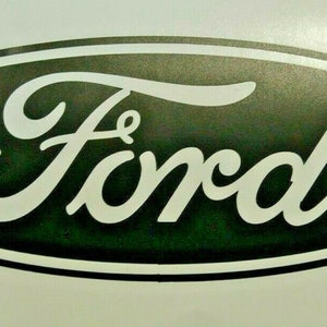 2 calcomanías de vinilo con el logotipo de Ford (paquete de 2) para parachoques de pared para computadora portátil de automóvil izquierdo y derecho