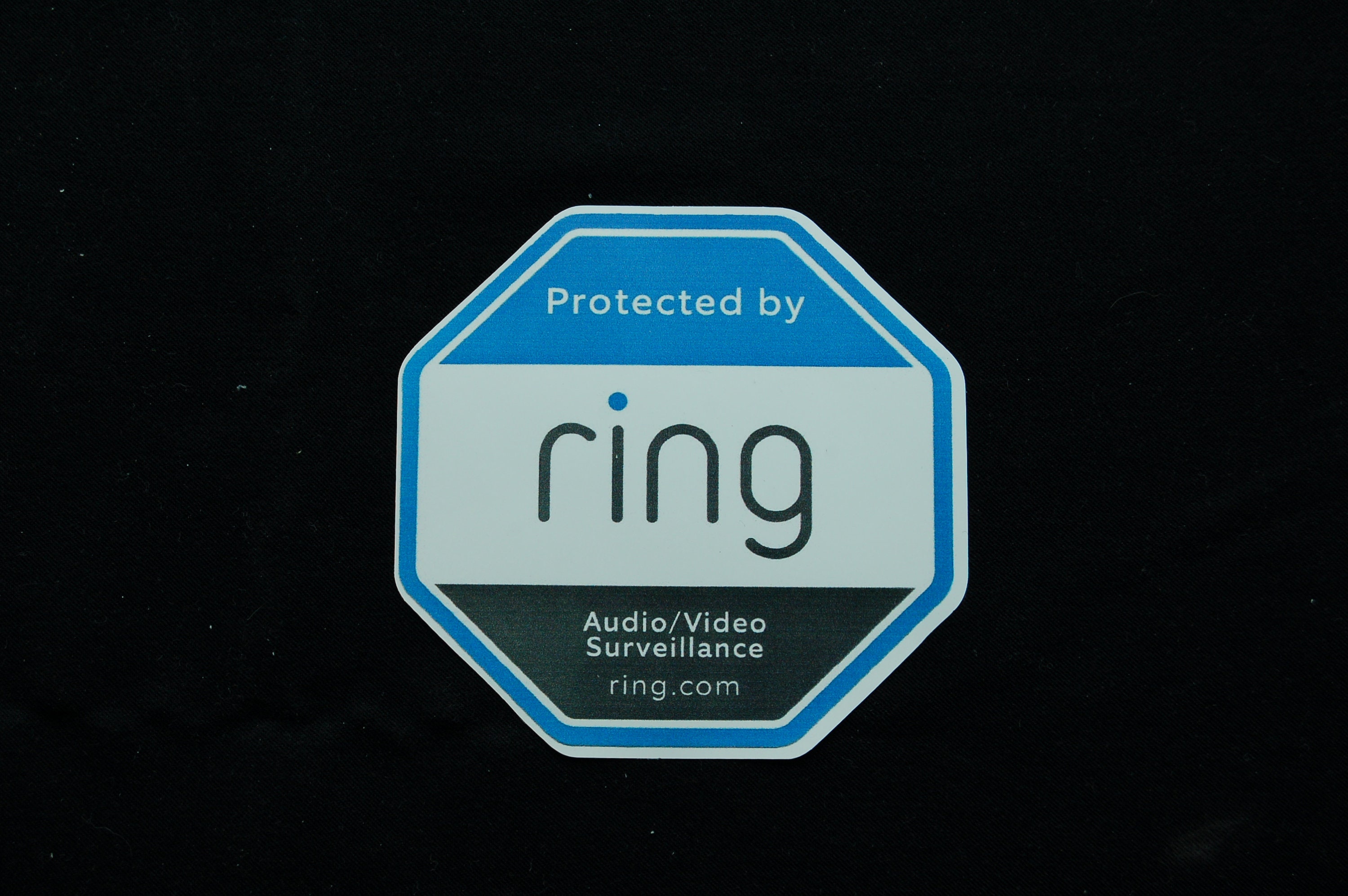 Security Warning Sticker - Ring Doorbell Alert / Video Surveillance Sign