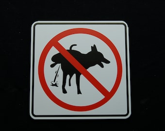 NO PEEING poop stoop and scoop color lawn sign dog waste pick up after your pet