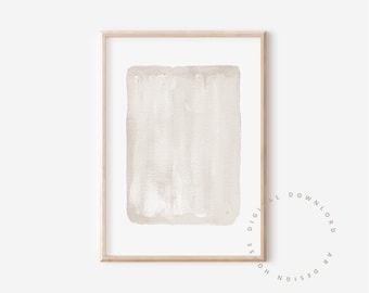 Japandi Beige Abstract Art Print, Minimalist Neutral Decor, Minimalist abstract wall art printable (Digital Download)