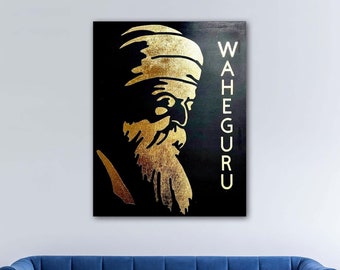 Handgemaakte goeroe Nanak Dev Ji Saroop, wanddecoratie, woondecoratie, sikh-kunst, Punjabi, sikh-cadeaus, sikh-artikelen,