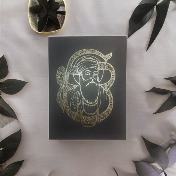 Ek Onkar, Guru Nanak Dev Ji, Hand Made, Ik Onkar Foil Art, Sikh Wall Decor, Home Decor, Wall Hanging, Sikh Wall Art, Sikh Items,