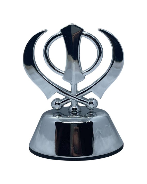 Khanda, Ek Onkar Dashboard idols, Metal Khanda, Truck decor, table tops, car dashboard accessories, Gift items, Sikh items,
