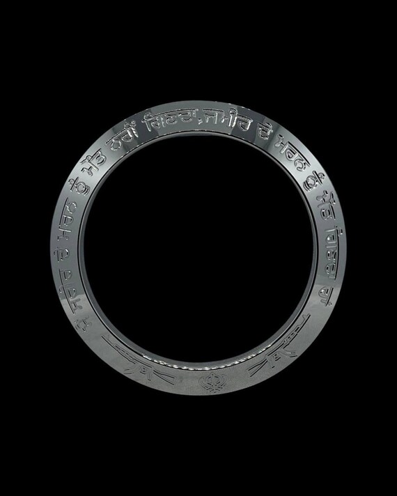 Kada, Engraved Kara, Sikh  Kakar, Kakkar, Steel Kadas, Sikh Gifts, Sikh Items,