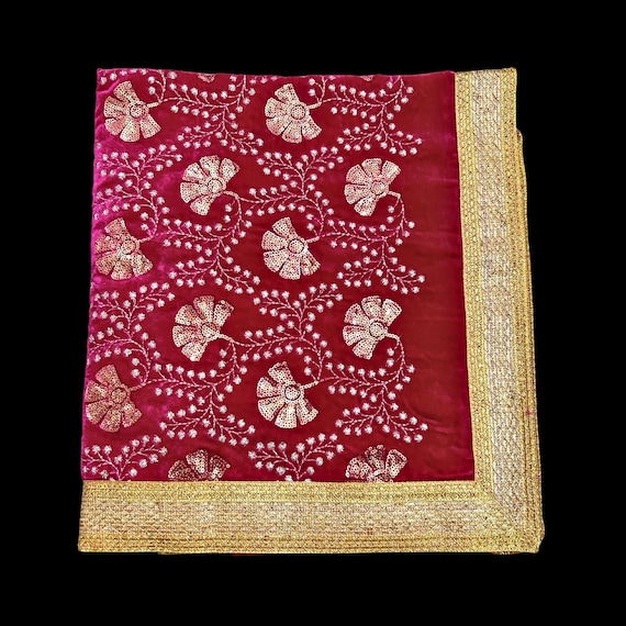 Sundar Rumala saab, Guru Granth Sahib Ji Rumala Sahib Double Set with 2 Palkan with lining, Sikh Accessories, Sikh Gift Items,