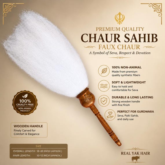 Chaur Sahib, Chawer, Sikh Chaver, Gurudwara sahib items, Sikh Items,