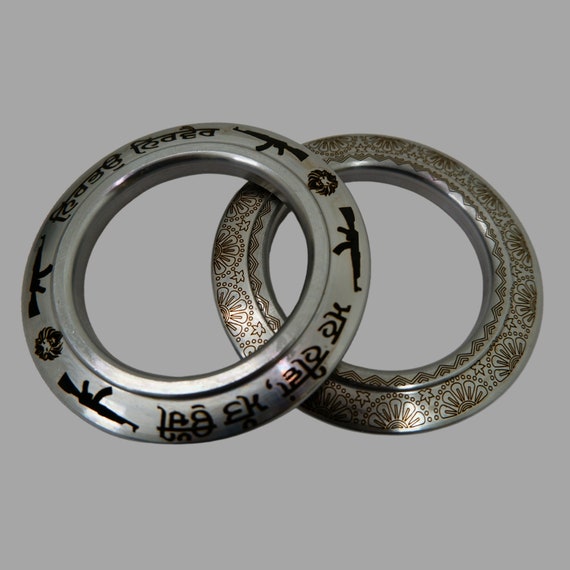 Kada, sarabhloh Heavy Kara, Nirbhau Nirvair, Sikh Karah, Sikh Kakar, Kakkar, Sikh Items,