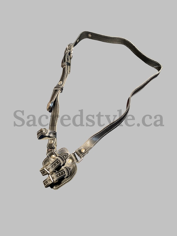 Gatra, Thin Leather Gatra, Kirpan strap, Khanjar strap, Kukri strap, Sikh Kakar, sikh Kakkar, Sikh Items.