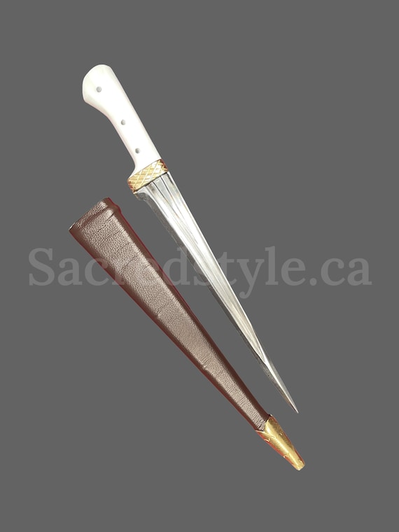 Hand Made Sarbloh Khanjar, Pesh Kabz, Sikh Kakar, Kukri, Kakkar, Sikh Gift Items