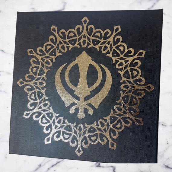 Hand Made Khanda Mandala | Sikh Wall Art | Home Decor | Wall Hanging | Wall Decor | Sikh Gift item