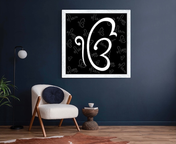 Ek Onkar, Digital Art, Satnam Waheguru Poster, Download and Print, Ik Onkar Wall Hanging, Home Decor,