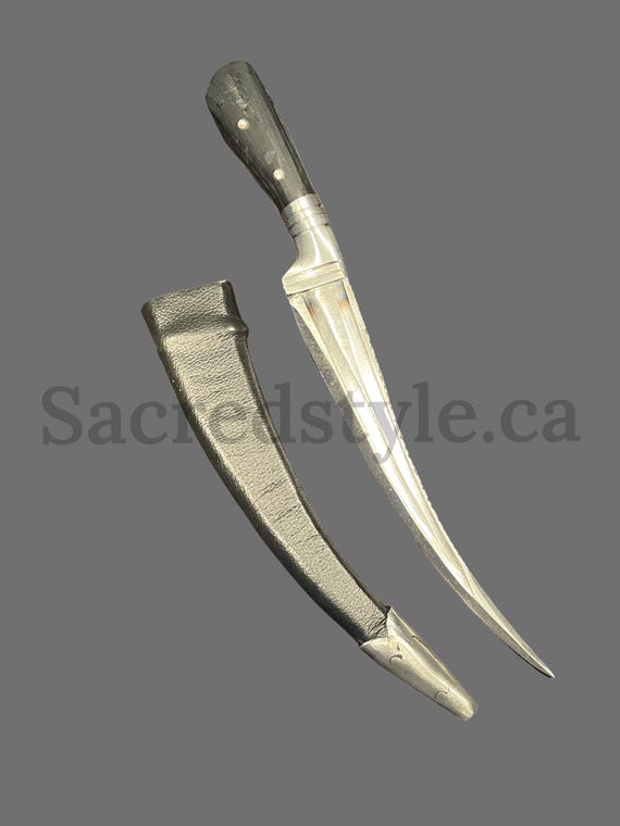 Hand Made Sarbloh Khanjar, Pesh Kabz, Sikh Kakar, Kukri, Kakkar, Sikh Gift Items
