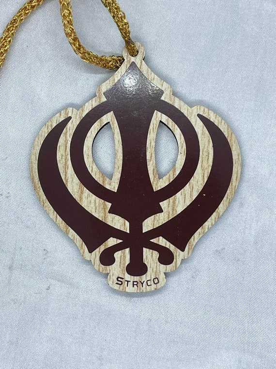 Khanda, Ek Onkar, Ik Onkar, Car Hanging, Rear View Mirror Ornament, Punjabi, Gift items, Wood Khanda, Sikh Items,