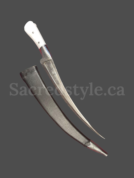 Hand Made Sarbloh Khanjar, Pesh Kabz, Sikh Kakar, Kukri, Kakkar, Sikh Gift Items