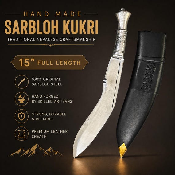Handcrafted Sarbloh Pesh Kabz | Premium Sikh Khanjar | Traditional Khalsa Shastar | Heritage Collector Piece | Punjabi Sikh Gift