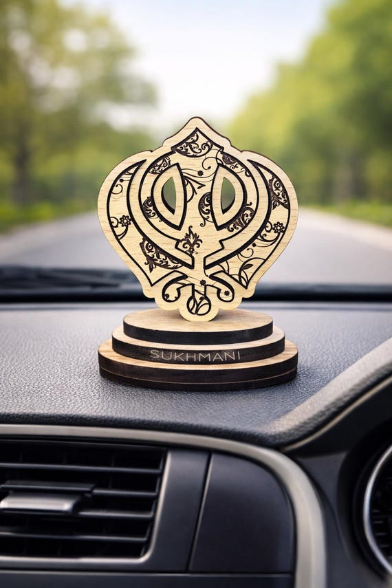 Khanda Mandala, Sikh Car dashboard Decor, Sikh items