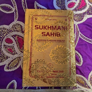 Sukhmani Sahib in English, Gutka Saab, Sikh Holy Book, Sikh Items,