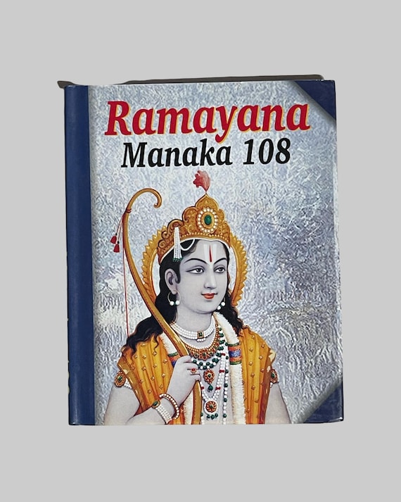 Shri Ramayana Manaka 108 Book in English | Standard Size Shri Ramcharitmanas | Jai Shree Ram Prayer Book | Hindu Holy Book