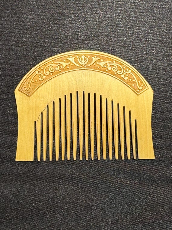Kanga, Wood Comb, Sikh Kakar, Hair Comb, Sikh Kakkar, Hair care, Punjabi, Sikh Items,