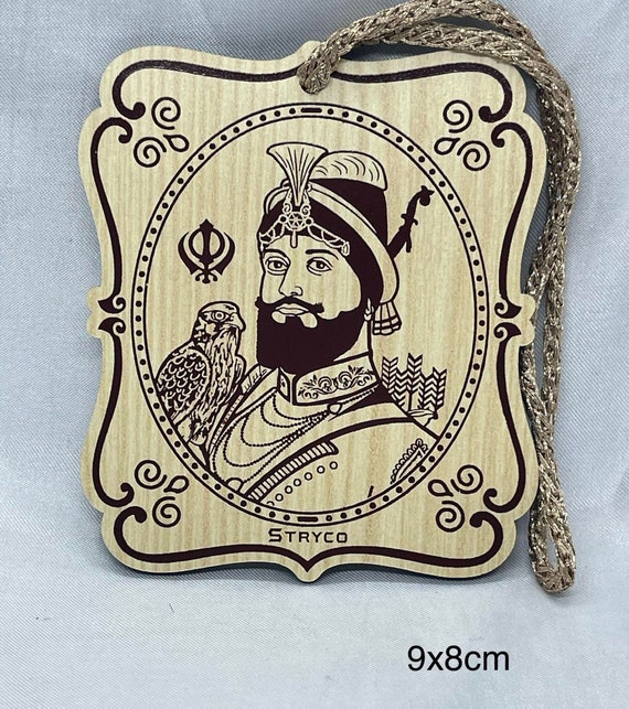 Guru Gobind Singh Ji, Guru Nanak Dev ji, 1st Guru, Car Hanging, 10th Guru, Wood  Car Decor, Sikh Gurus, Sikh Items,