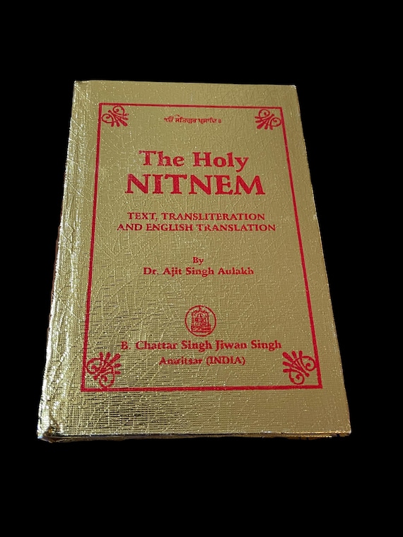 The Holy Nitnem Gutka Sahib in English Translation, Sikh Gutka Saab, Sikh Holy Book, Sikh Prayer, Sikh Items,
