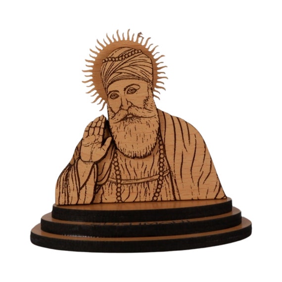 Guru Nanak Dev Ji, Dashboard idol, Wood Car dashboard decor, Car Accessories, Guru Gobind Singh ji, Punjabi Sikh Items,