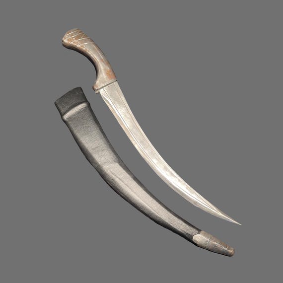 Sikh Khanjar, Sarbloh Khanjar 20 inches, Sikh Kirpan, Sikh Kakar, Pesh Kabz, Nihang Singh Ji, Sikh Gift Items