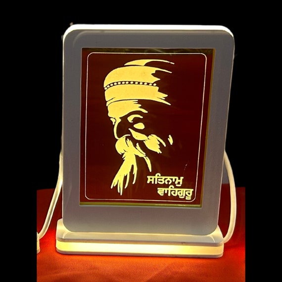 EK ONKAR Night Lamp, Khanda, Guru Nanak Dev Ji, Table Top, Ik Onkar, Sikh Home Decor, Sikh Gift items,