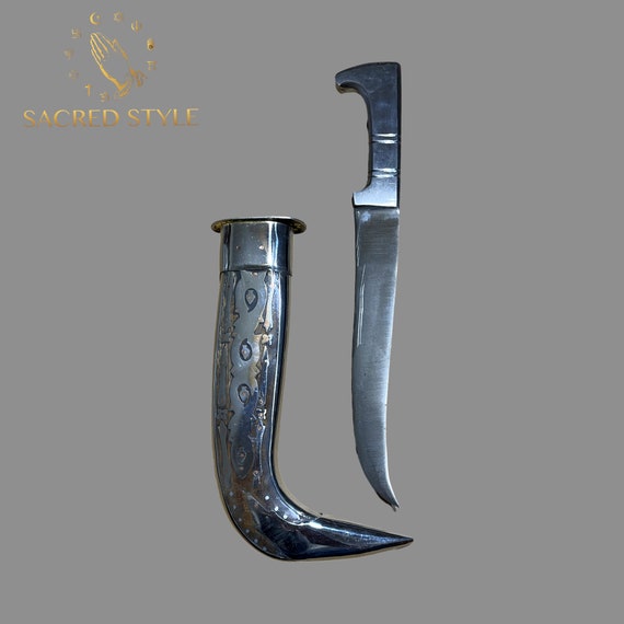 Taksali Kirpan, Sarbloh Kirpan, 12.5 inches Siri Saab, Sikh kakar, Kukri, 5K, Kakkar, Sikh Gift items,
